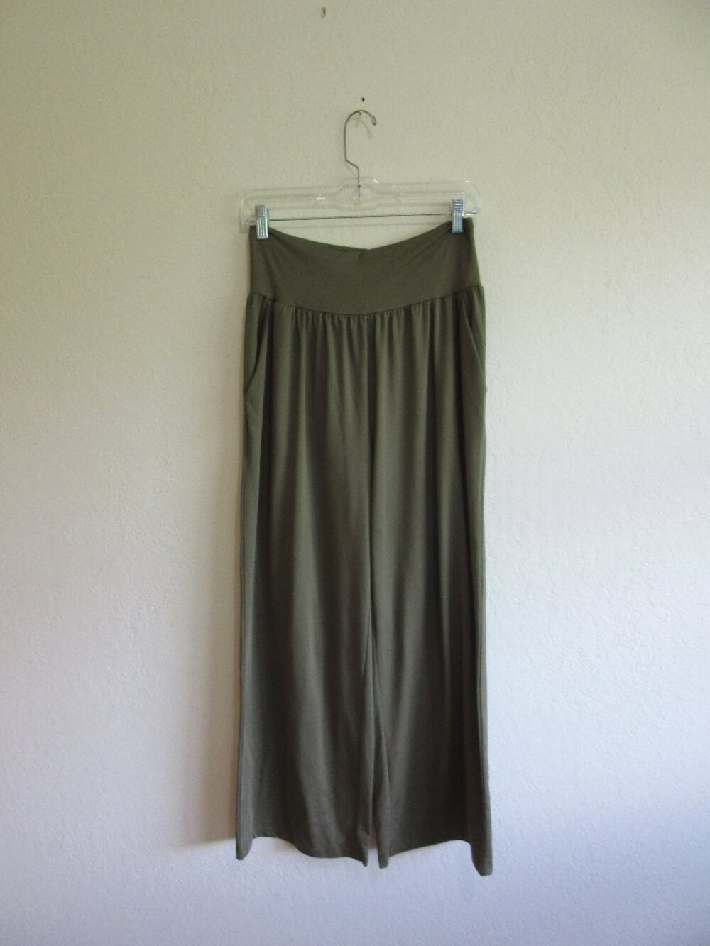 Green Wide Band L Wide Leg UEU Yoga Pants